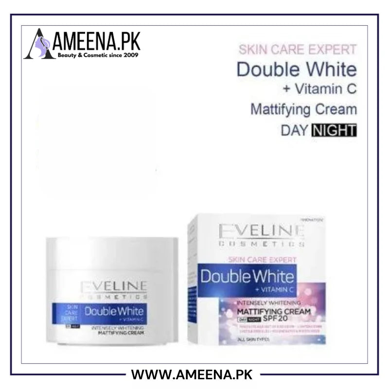 Eveline Double Whitening Mattifying Cream Day & Night 50ml