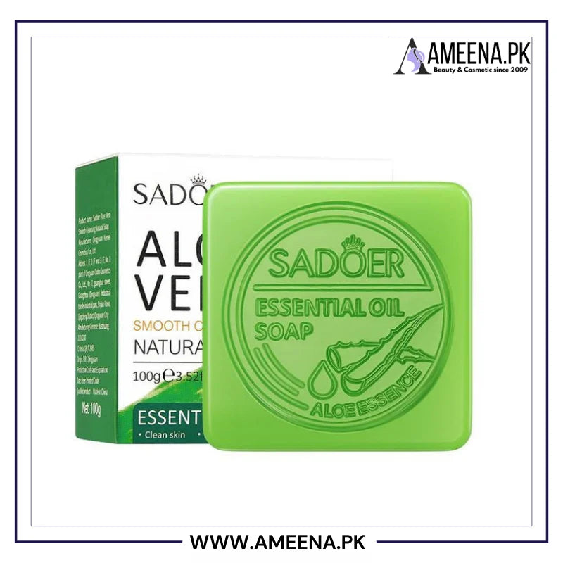 Sadoer Aloe Vera Smooth Cleansing Natural Soap 100g